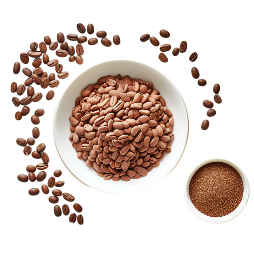 千库网_咖啡豆碟子元素立体免抠图案_元素编号14500523